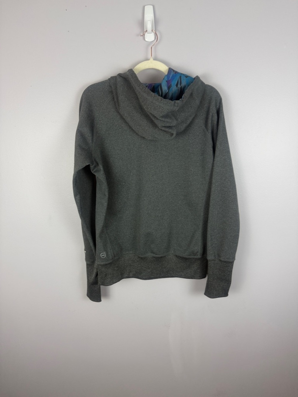 Puma Warm Cell Technical Pullover Hoodie - Heather Charcoal & Blue Women's Large - Picture 14 of 15